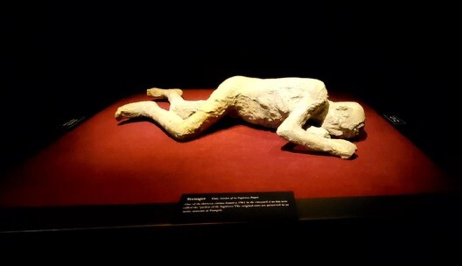 Cast of one victims from 79 Pompeii. MICHAEL COKER/CONTRIBUTED