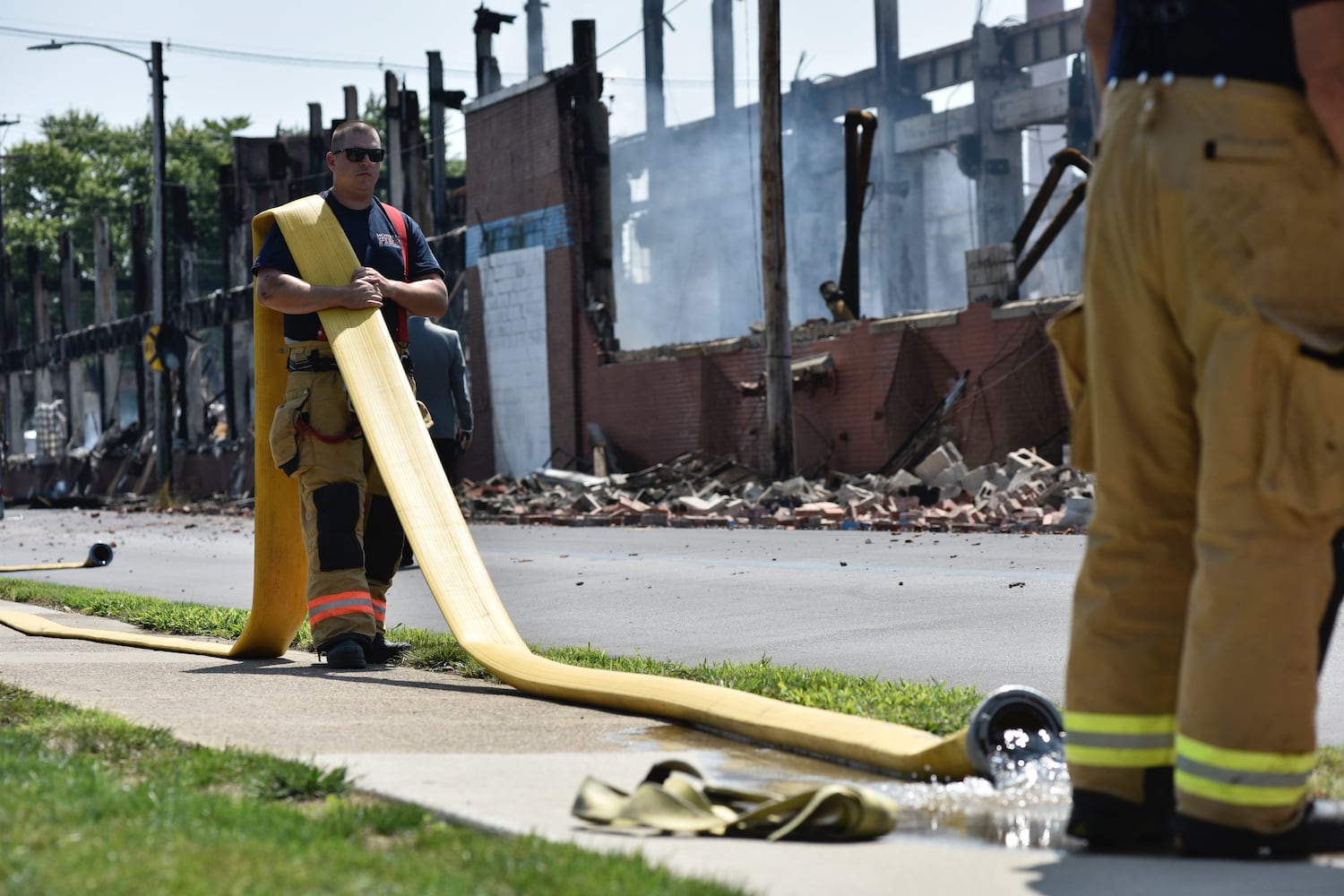 PHOTOS: Crews battle massive warehouse fire in Hamilton