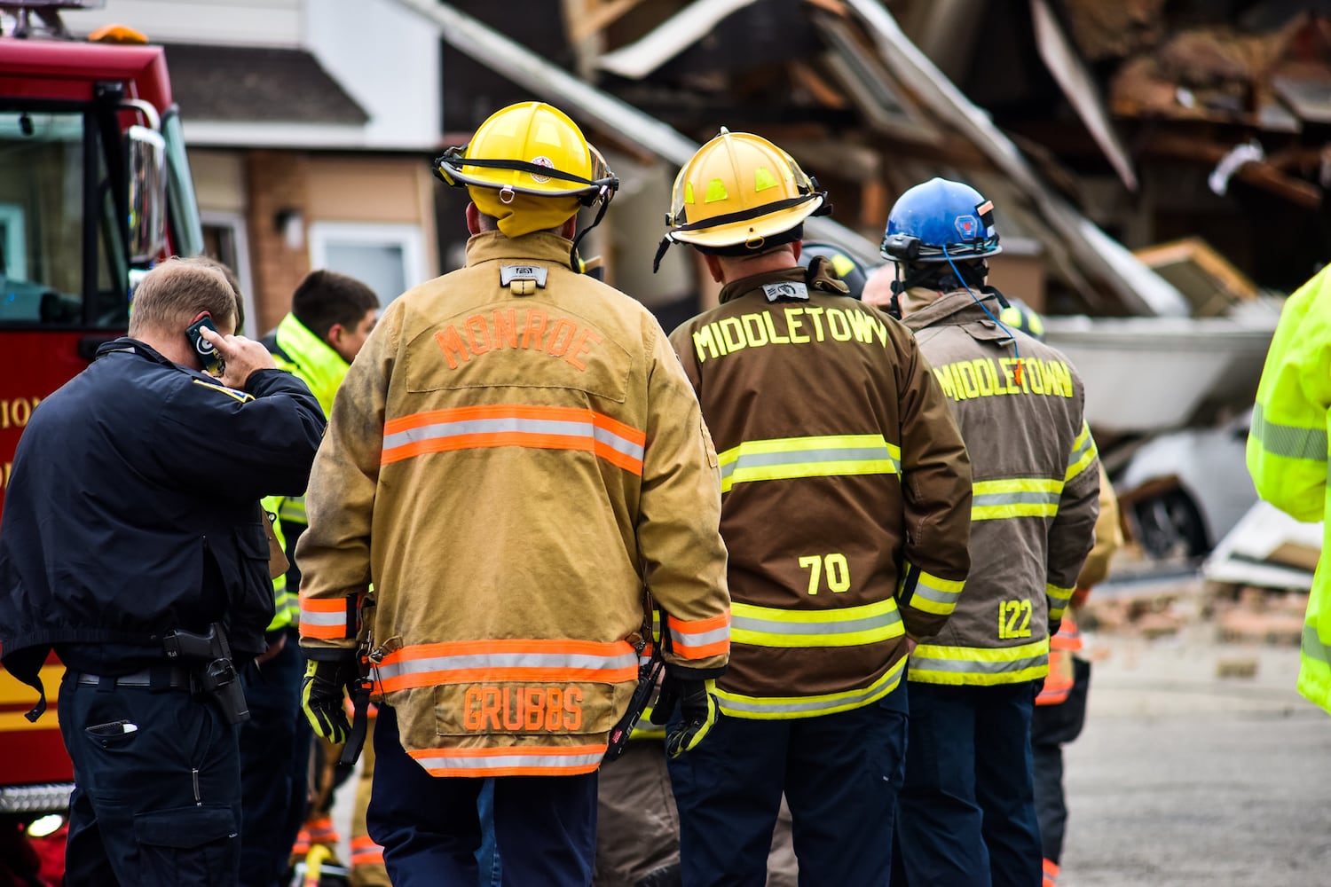 PHOTOS: Middletown apartment building collapse injures 1