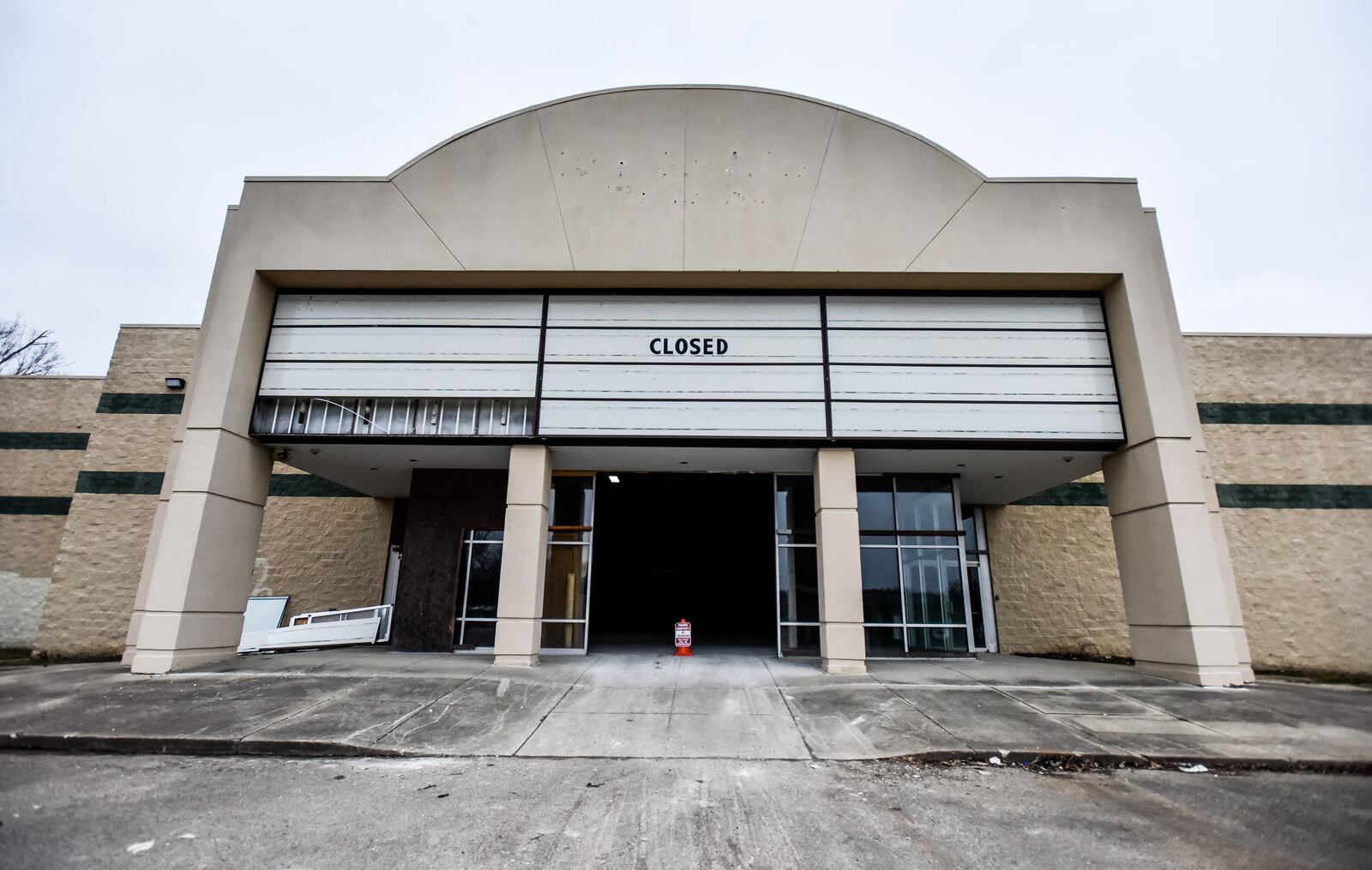 Scott Helton has purchased and gutted the former movie theater on NW Washington Boulevard in Hamilton with hopes of turning it into some type of entertainment venue, possibly finding a brewery or restaurants to occupy some of the 24,000 sq. ft. building. NICK GRAHAM/ STAFF