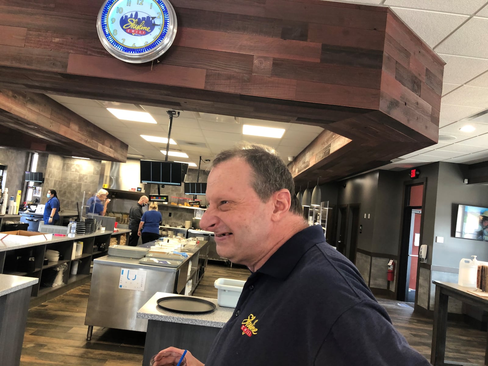 Duane Sparks, 52, retired after 35 years working at the Skyline Chili on Hicks Boulevard in Fairfield. He's a client at the Butler County Developmental Disabilities. RICK McCRABB/STAFF