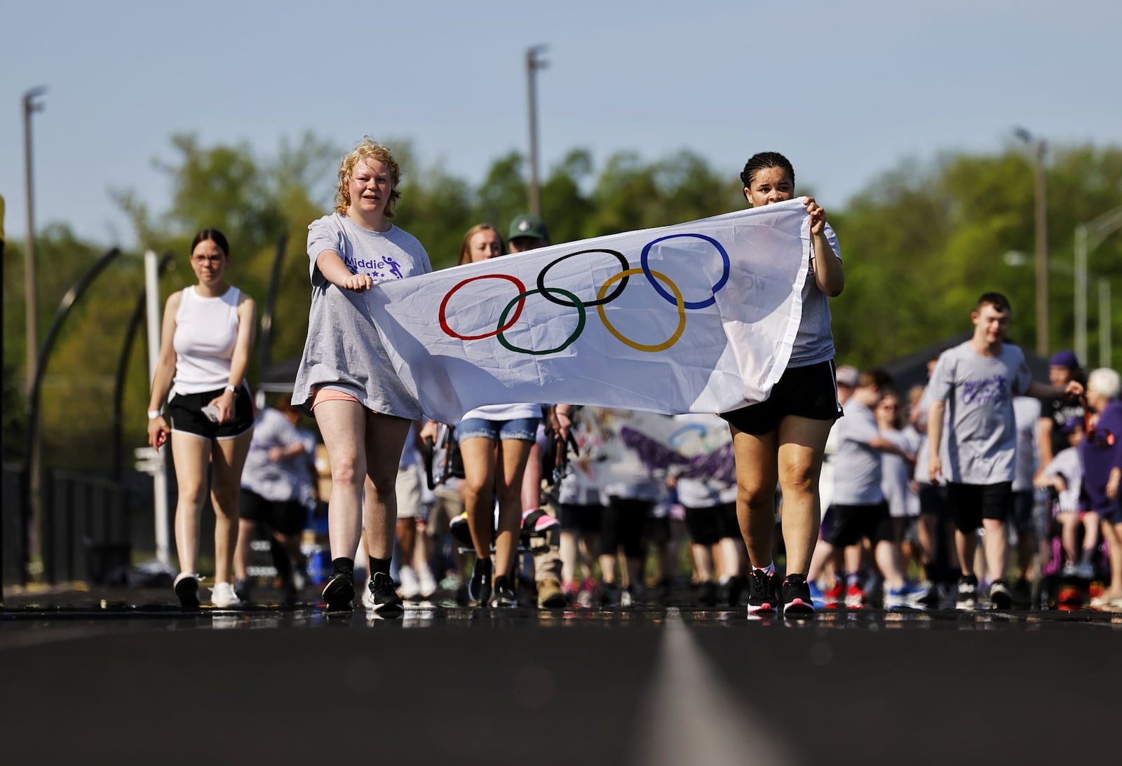 Middletown schools held their Middie Olympics day Thursday, May 12, 2022 at Middletown High School. Community and student volunteers helped and students from all Middletown schools participated. NICK GRAHAM/STAFF