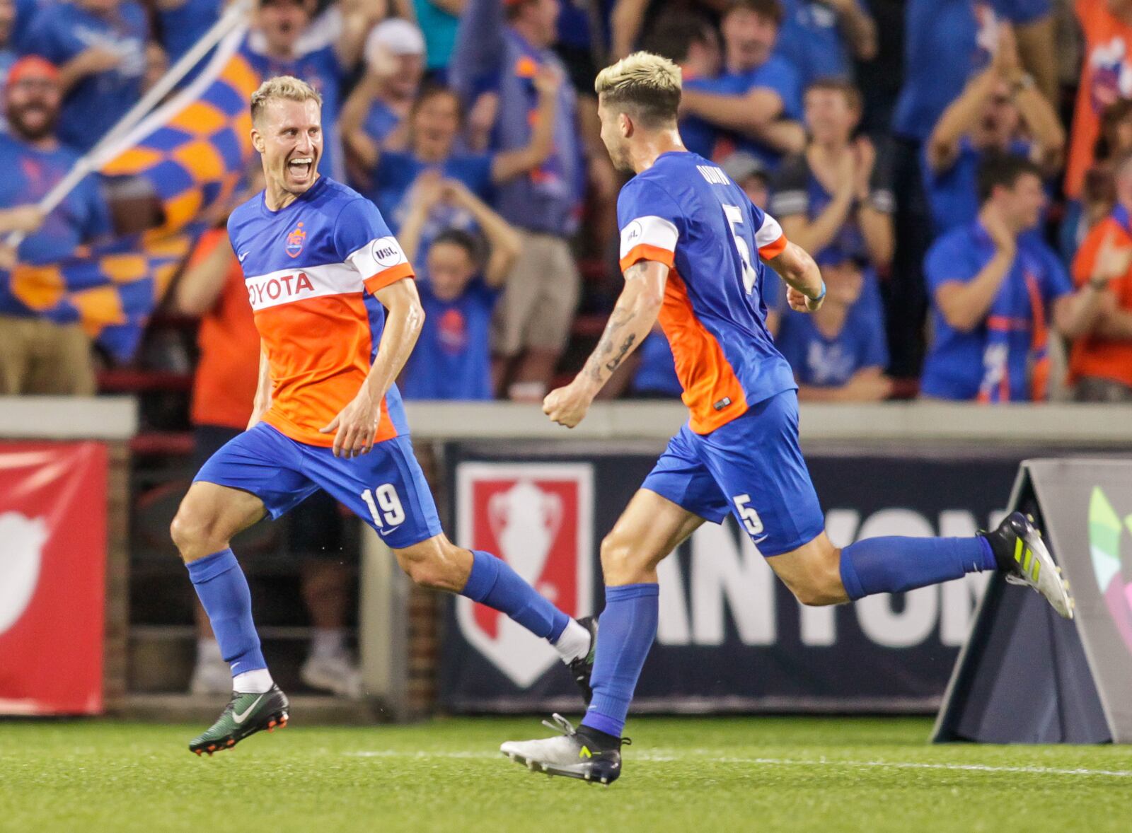 FC Cincinnati lost to New York Red Bulls 3-2 in overtime of their 2017 Lamar Hunt U.S. Open Cup semifinal game Tuesday, Aug. 15, 2017 at Nippert Stadium on the University of Cincinnati Campus in Cincinnati. NICK GRAHAM/STAFF