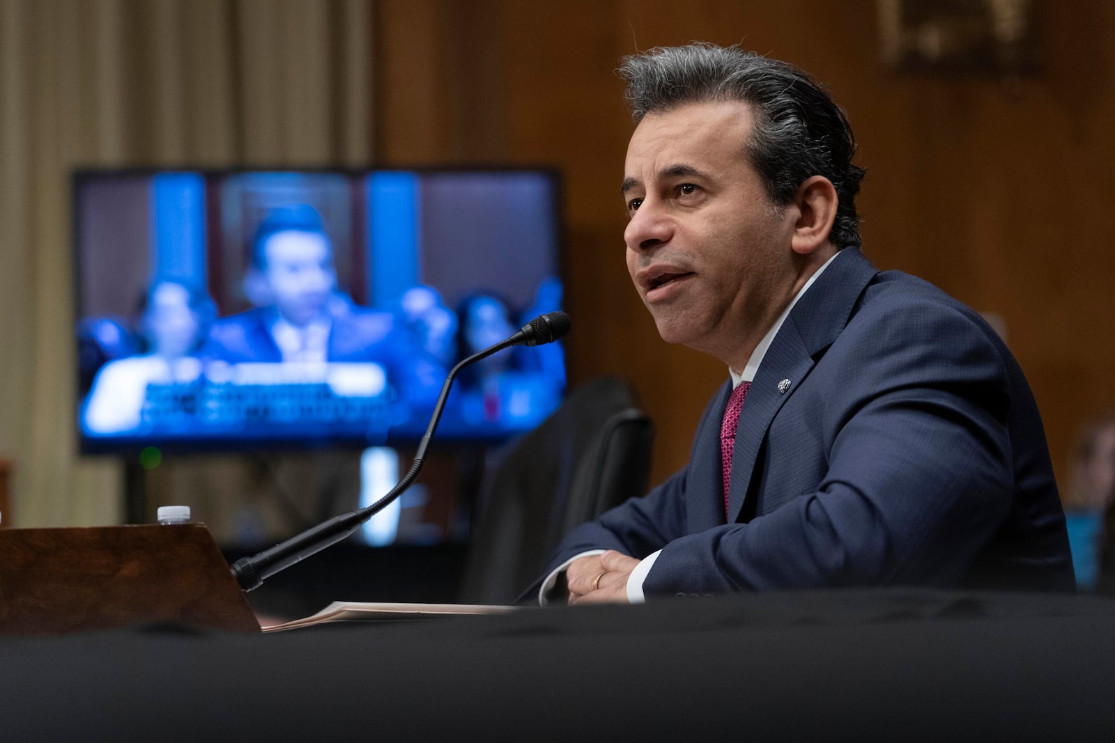 Martin Makary nominated to serve as Commissioner of Food and Drugs at the Department of Health and Human Services, testifies before the Senate Committee on Health, Education, Labor and Pensions on Capitol Hill Thursday, March 6, 2025, in Washington. (AP Photo/Jose Luis Magana)