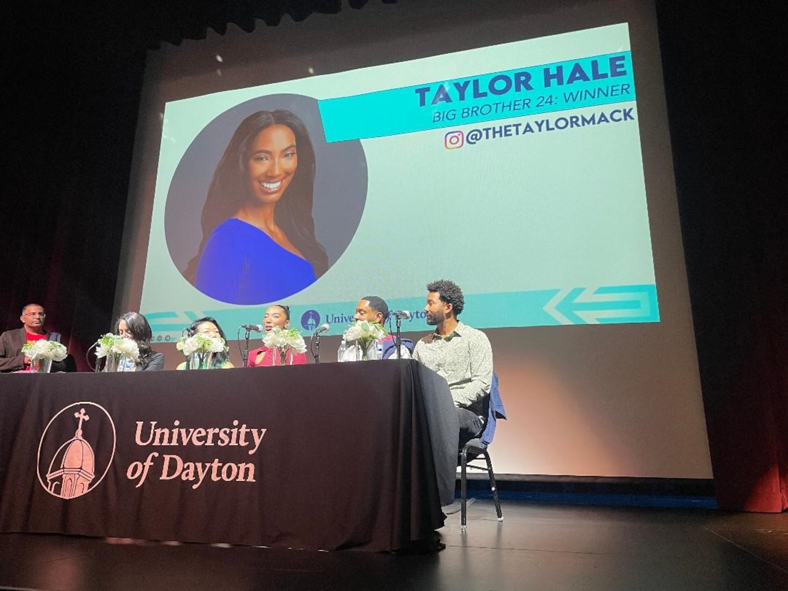 Taylor Hale was among the participants of "Real Talk: Gender & Reality TV" at the University of Dayton. PHOTO BY RUSSELL FLORENCE JR