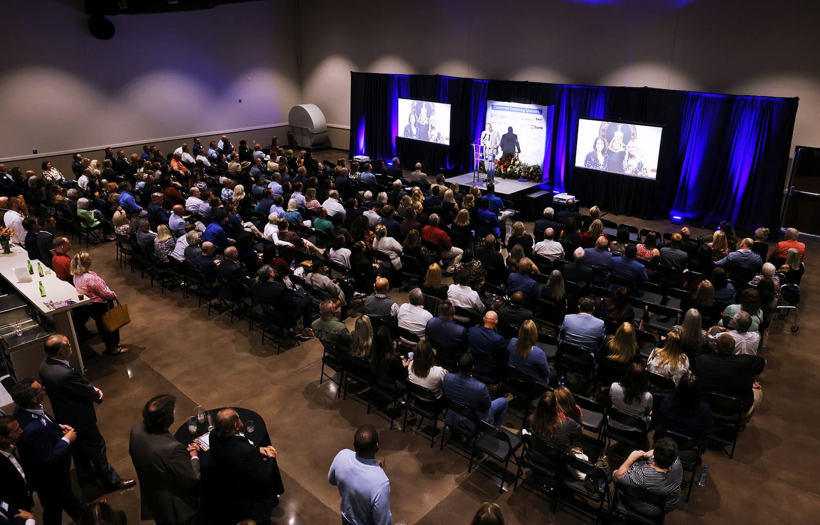 Hundreds attended Hamilton's annual State of the City event Wednesday, Oct. 2, 2024 at Washington Event Center in Shooters Sports Grill on NW Washington Blvd. in Hamilton. NICK GRAHAM/STAFF