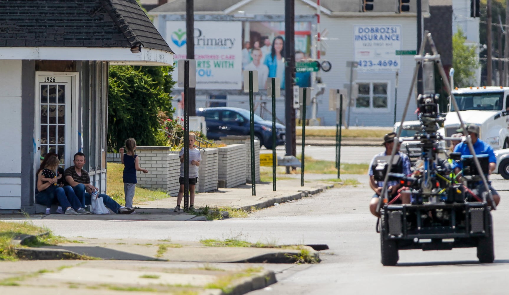 Scenes filmed in downtown Middletown for Hillbilly Elegy movie