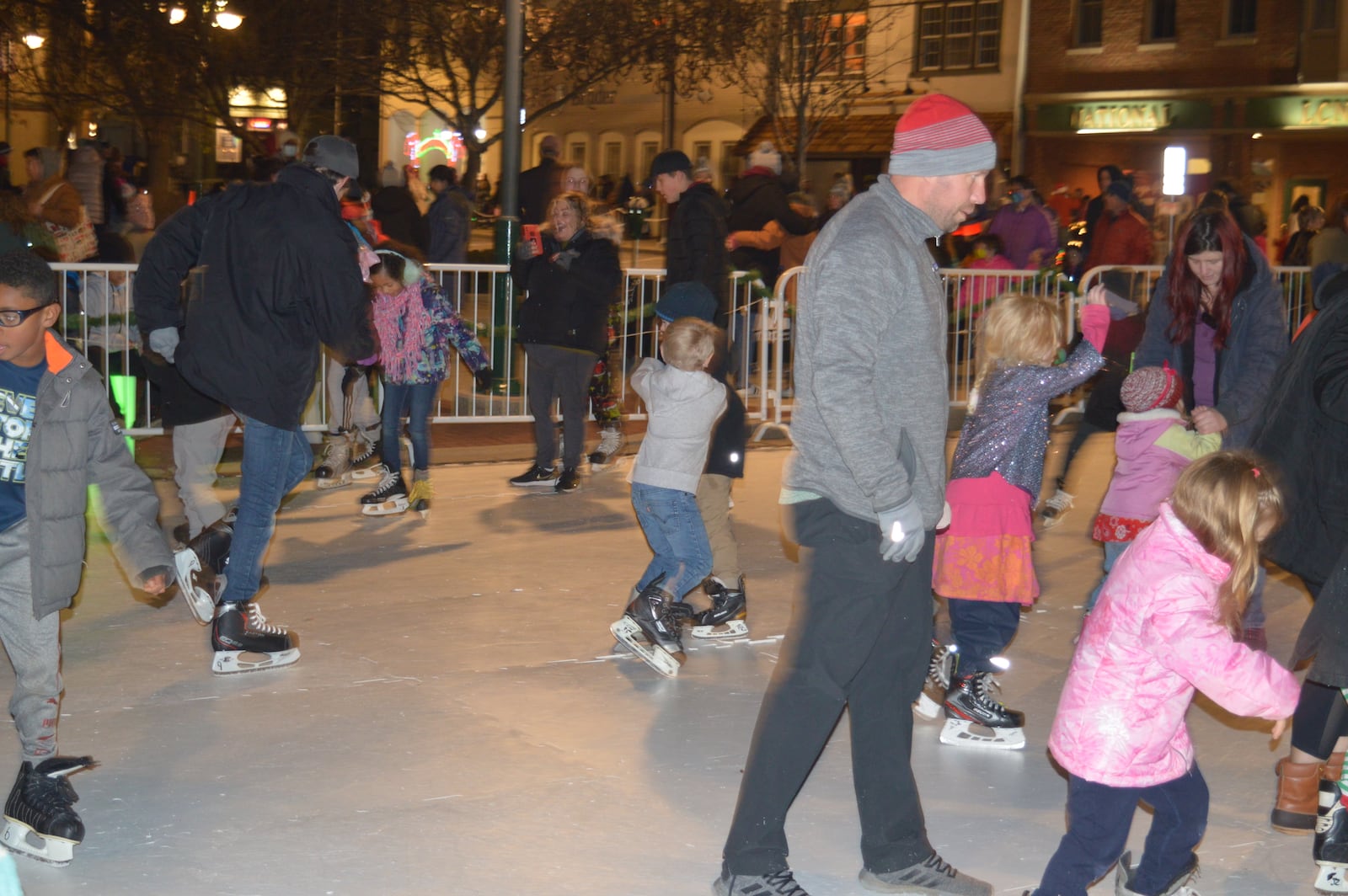 The skating rink, sponsored by the Miami Activities and Programming club, offered a popular winter weather air to the Holiday Festival as it always does. Club members were also on hand to offer free hot chocolate to those attending the evening’s activities. CONTRIBUTED/BOB RATTERMAN