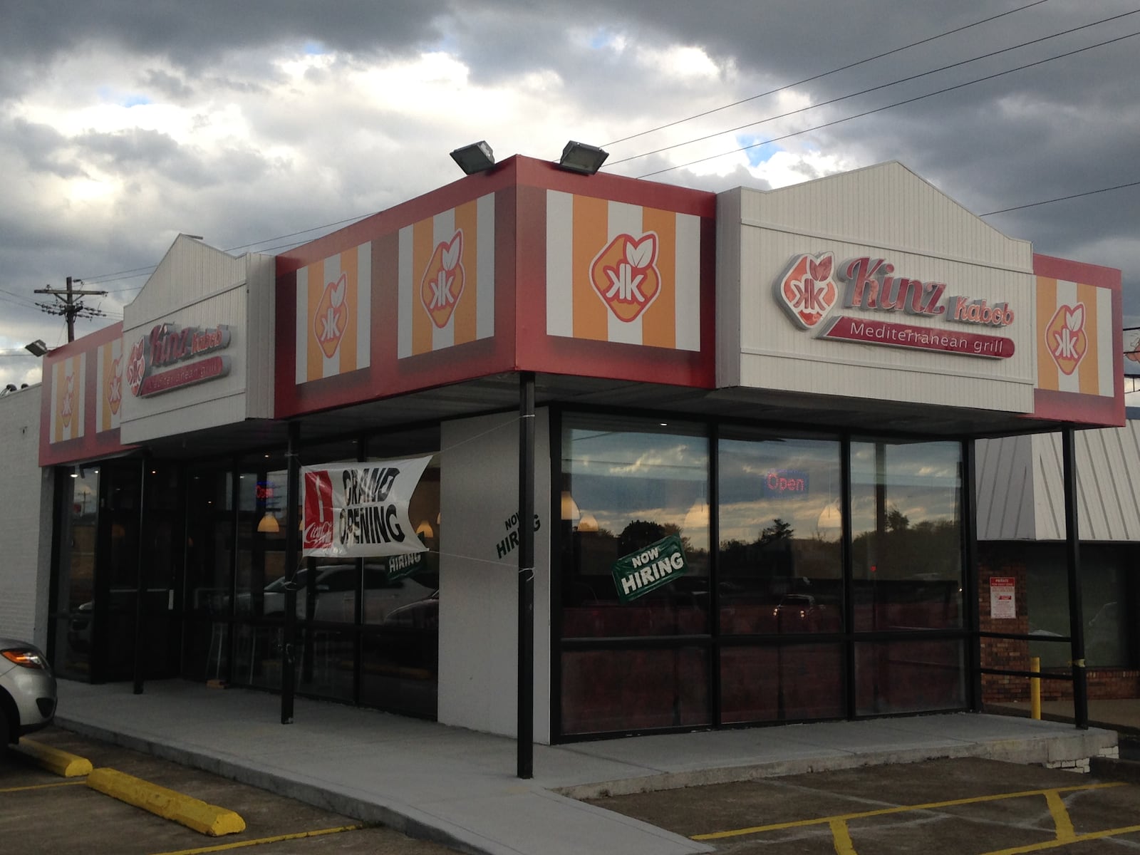 Kinz Kabob opened last week at 7312 Kingsgate Way in West Chester Twp. just south of Tylersville Road. The new eatery features Mediterrean grill cuisine. ERIC SCHWARTZBERG/STAFF