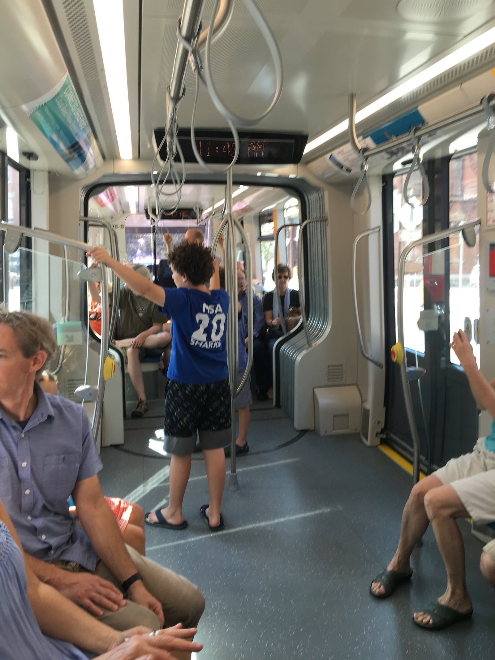 You can ride the Cincinnati streetcar for a cheap fare from downtown up to Findlay Market and stop where you want to.