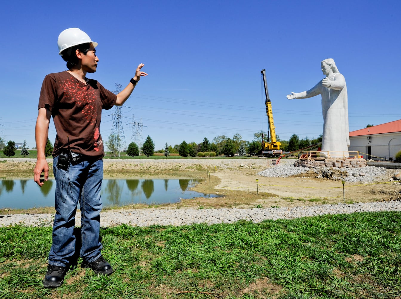 Throwback Thursday Jesus statue burns to the ground