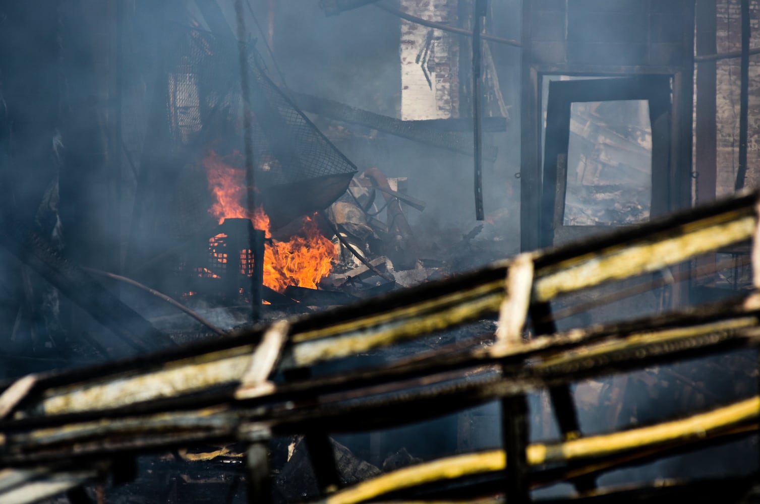 Aftermath of massive warehouse fire in Hamilton