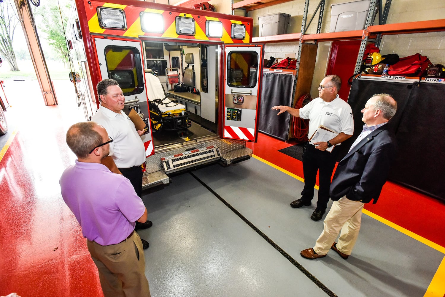 City council and officials tour Middletown fire stations