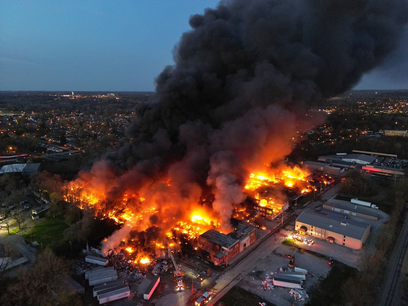 Richmond, Indiana industrial fire