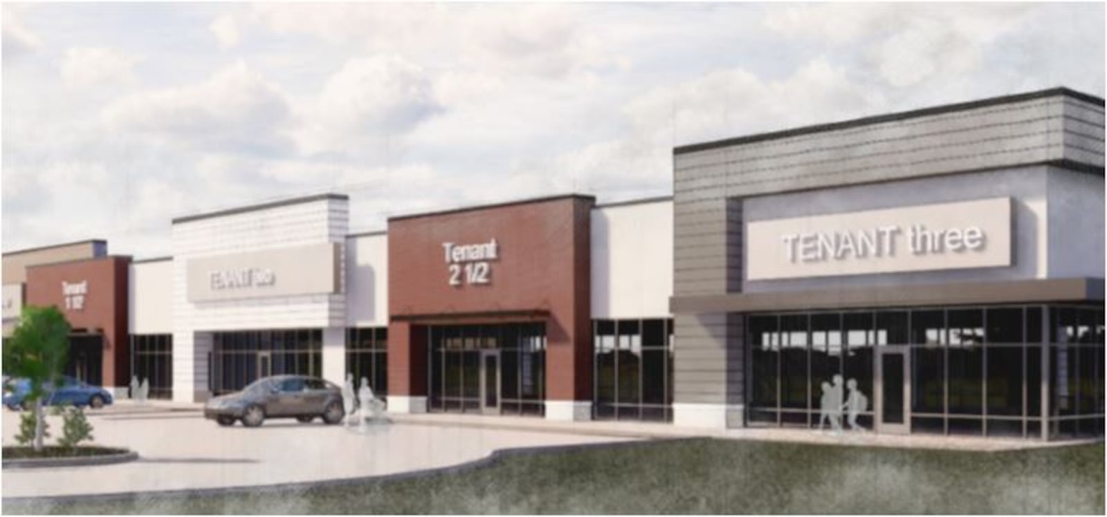 An image of what the new West Side retail project will look like. PROVIDED