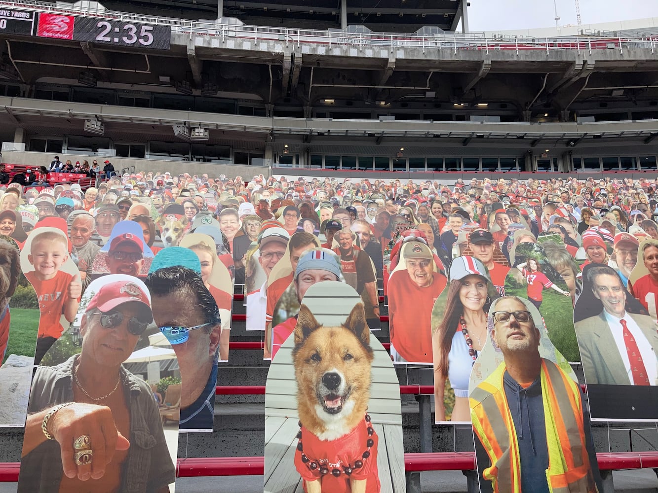 Photos: Ohio State fan cutouts at Ohio Stadium