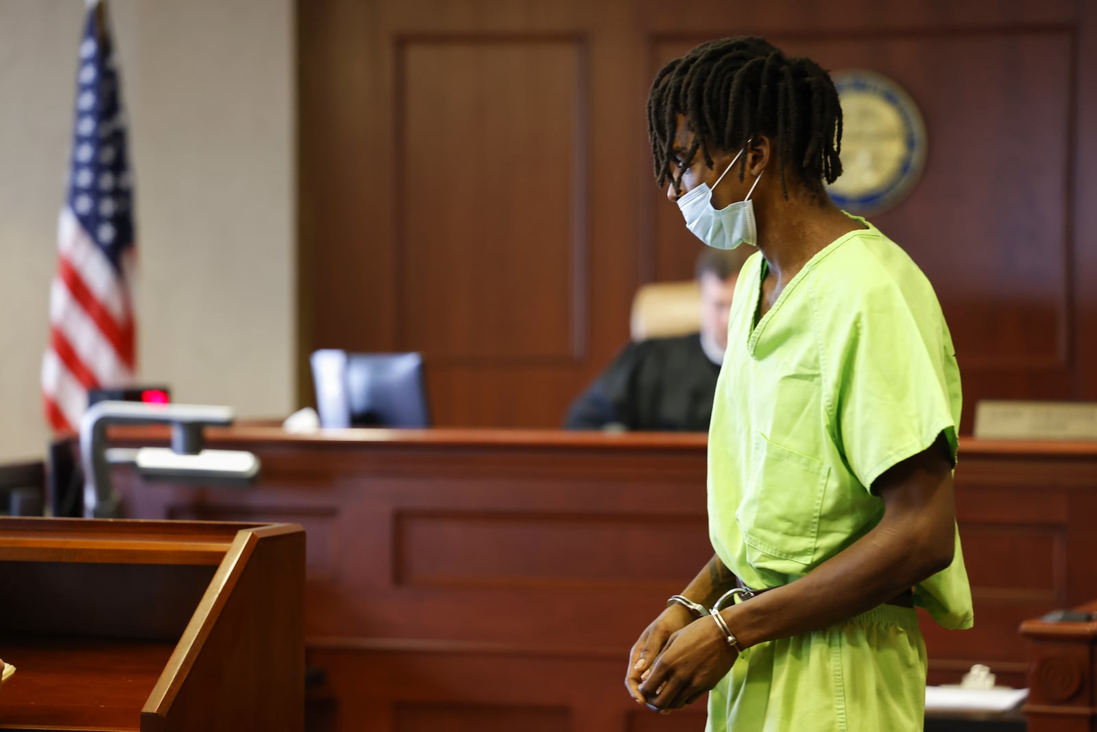 Bond was set Tuesday in Butler County Common Pleas Court for Kahreem Brown who is charged with murder and felonious assault on a beating death last month. NICK GRAHAM