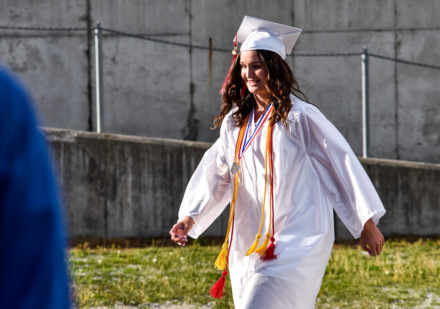 Madison High School drive-thru graduation ceremony at Land of Illusion