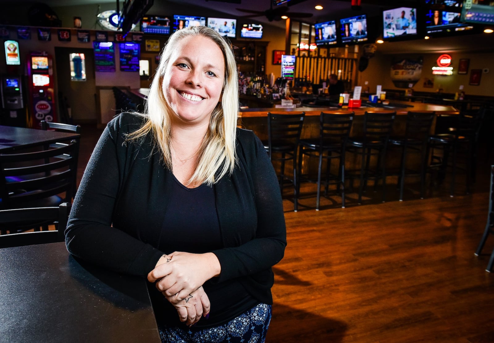 Blondie’s Sports Bar & Grill at 7886 Cincinnati-Dayton Road in West Chester Twp. is owned by Heather Perkins, a West Chester Twp. native and Lakota graduate.