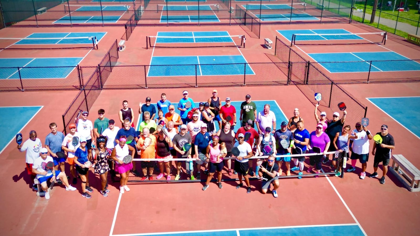 The 6th annual Middletown Pickleball Marathon drew 220 players to the 18 courts near Lefferson Park. The event raised more than $5,000, and some of the proceeds were donated to a local charity. SUBMITTED PHOTO