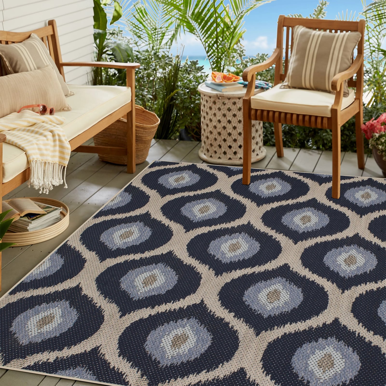 Experts say that any improvement to an outdoor space adds at least a 12% return on investment or more. Adding an inexpensive area rug, pillows and blankets creates a cozy, welcoming space for family and guests.