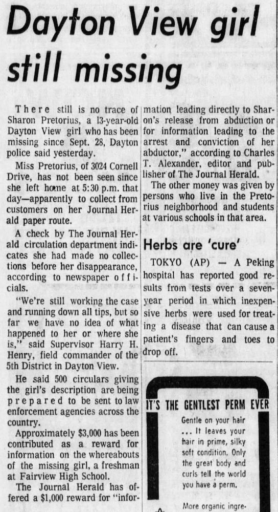 Sharon Pretorius Dayton Daily News, Journal Herald coverage