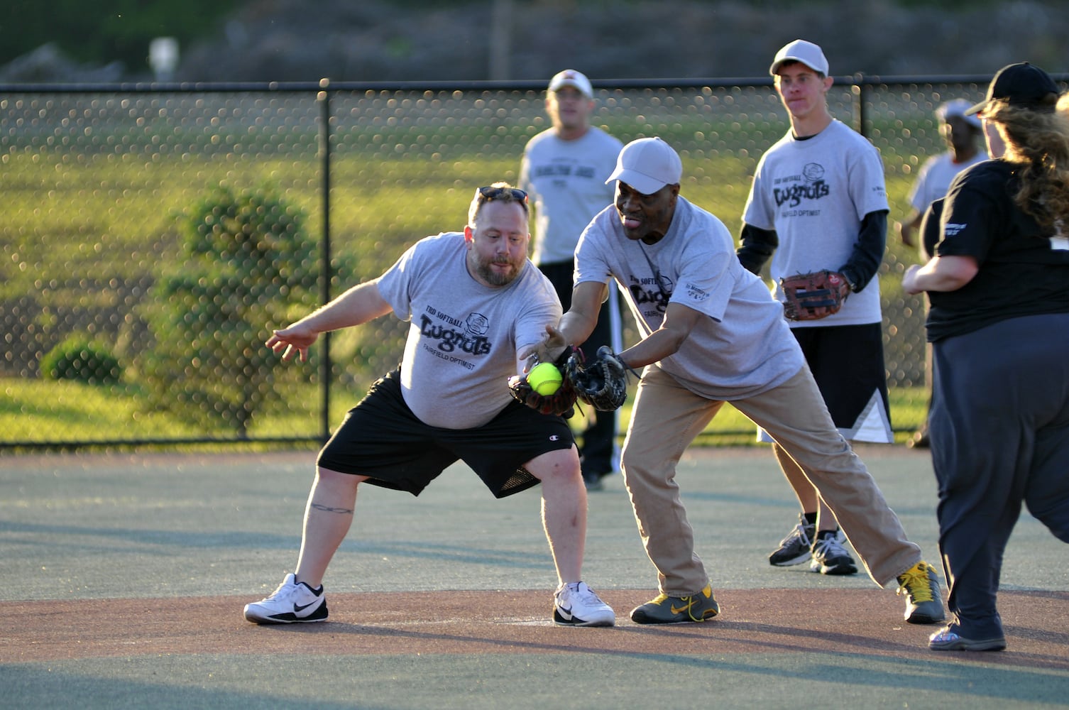 Ball games at Joe Nuxhall Miracle League Field