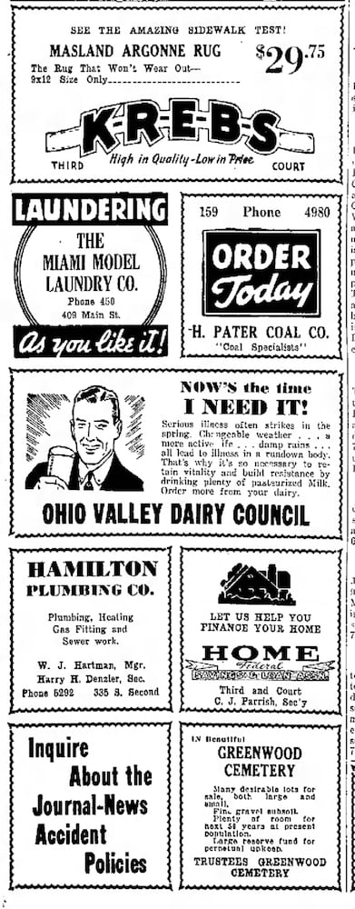 Journal-News vintage advertisements