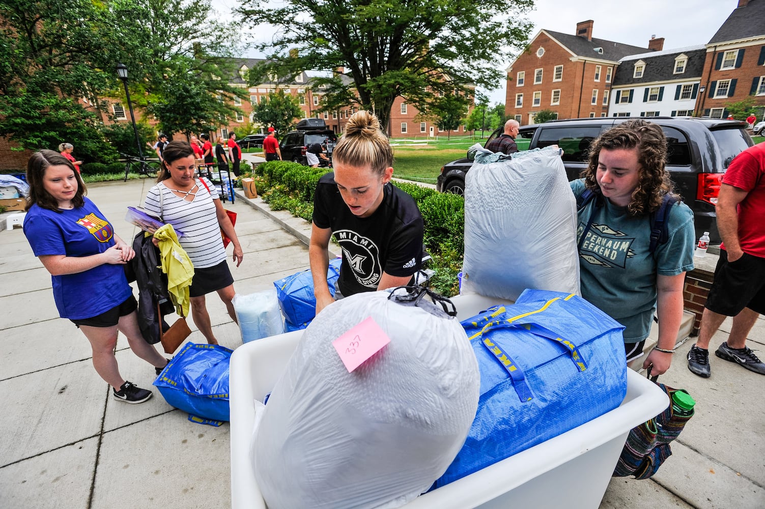 Move-In day at Miami University in Oxford