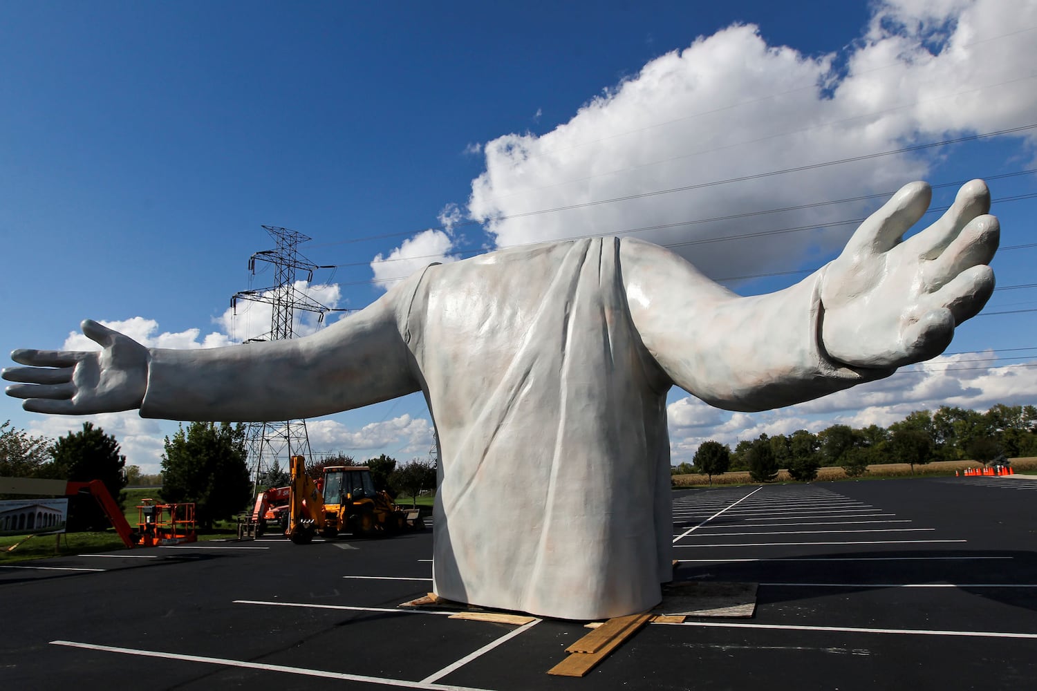 Throwback Thursday Jesus statue burns to the ground