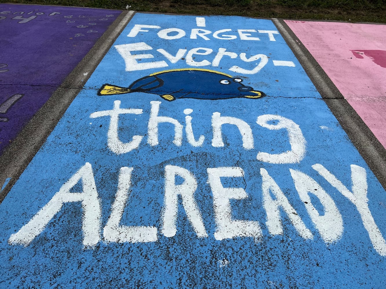 Fairfield High School senior parking lot spaces