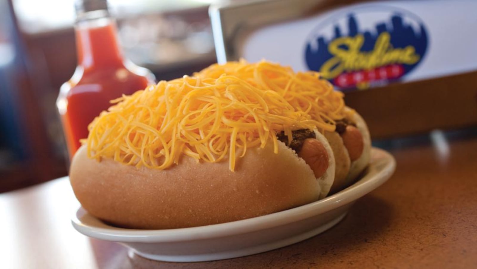 Skyline Chili's cheese coneys