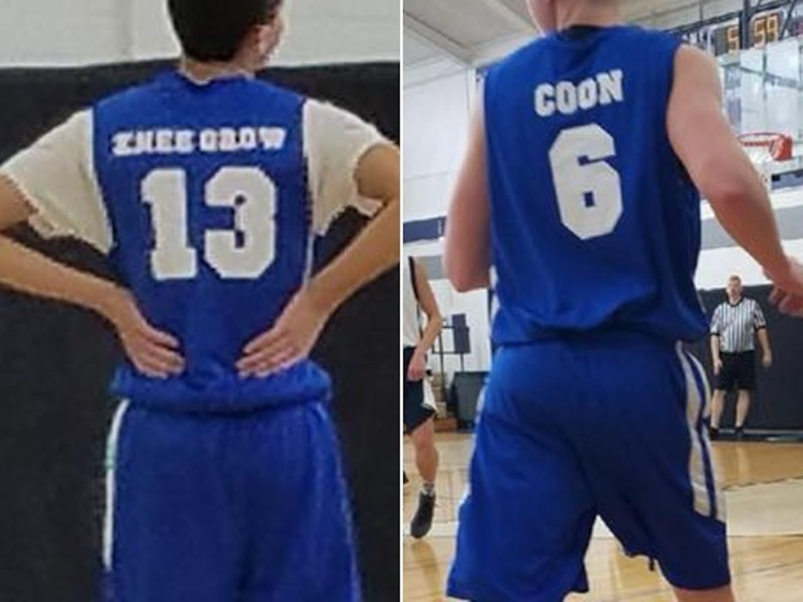 Tony Rue took photos of jerseys at a recreational league basketball game held Sunday at West Clermont Middle School. Photo courtesy of WCPO