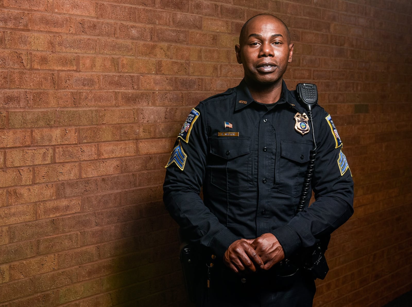 Earl Nelson was promoted to sergeant with the Middletown Division of Police in 2017. He has been with the department since 2005. He is the first black sergeant for the department. NICK GRAHAM/STAFF