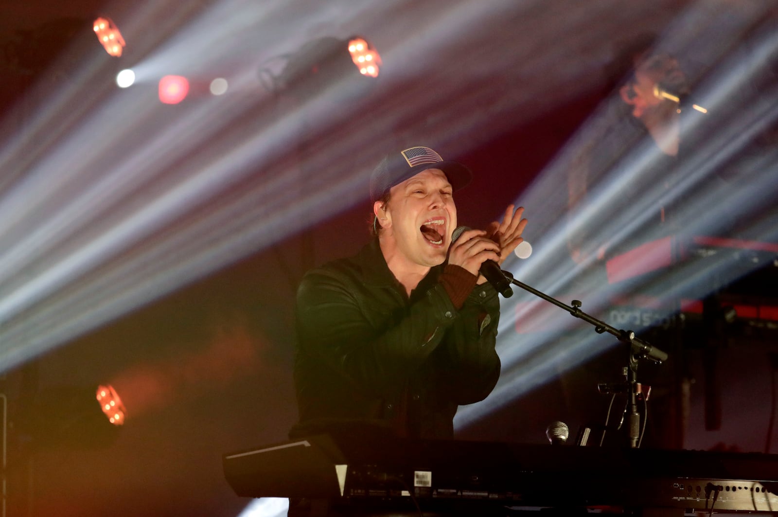 FILE - Gavin DeGraw performs during halftime of the Orange Bowl NCAA college football game, Dec. 30, 2019, in Miami Gardens, Fla. (AP Photo/Lynne Sladky, File)