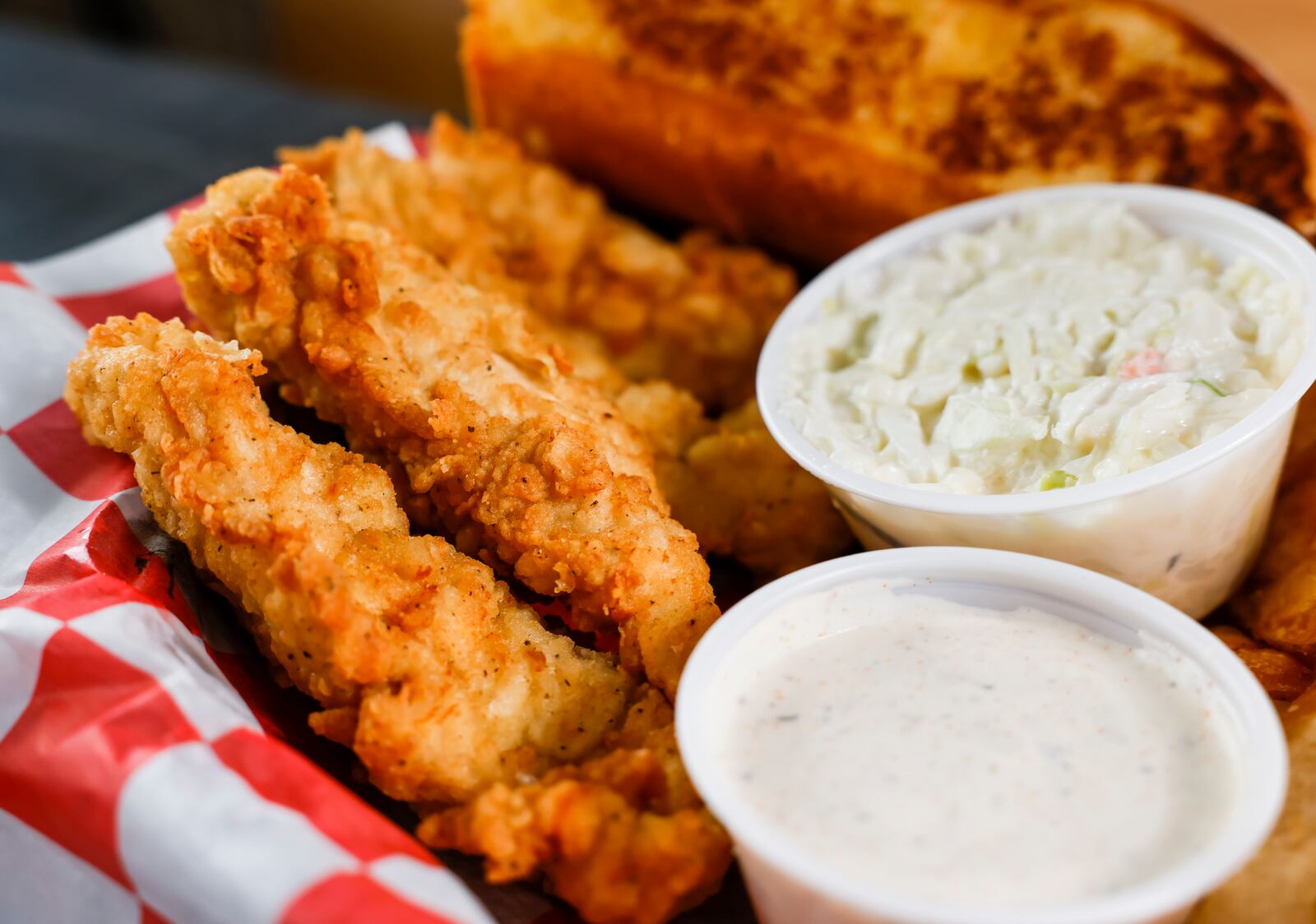 Love Me Tenders has opened on Ohio 4 in Liberty Township. The restaurant features fresh hand-breaded chicken tenders with a variety of sauces for dipping, wraps, chicken sandwiches, fries, saratoga chips, garlic toast, coleslaw and more. NICK GRAHAM/STAFF