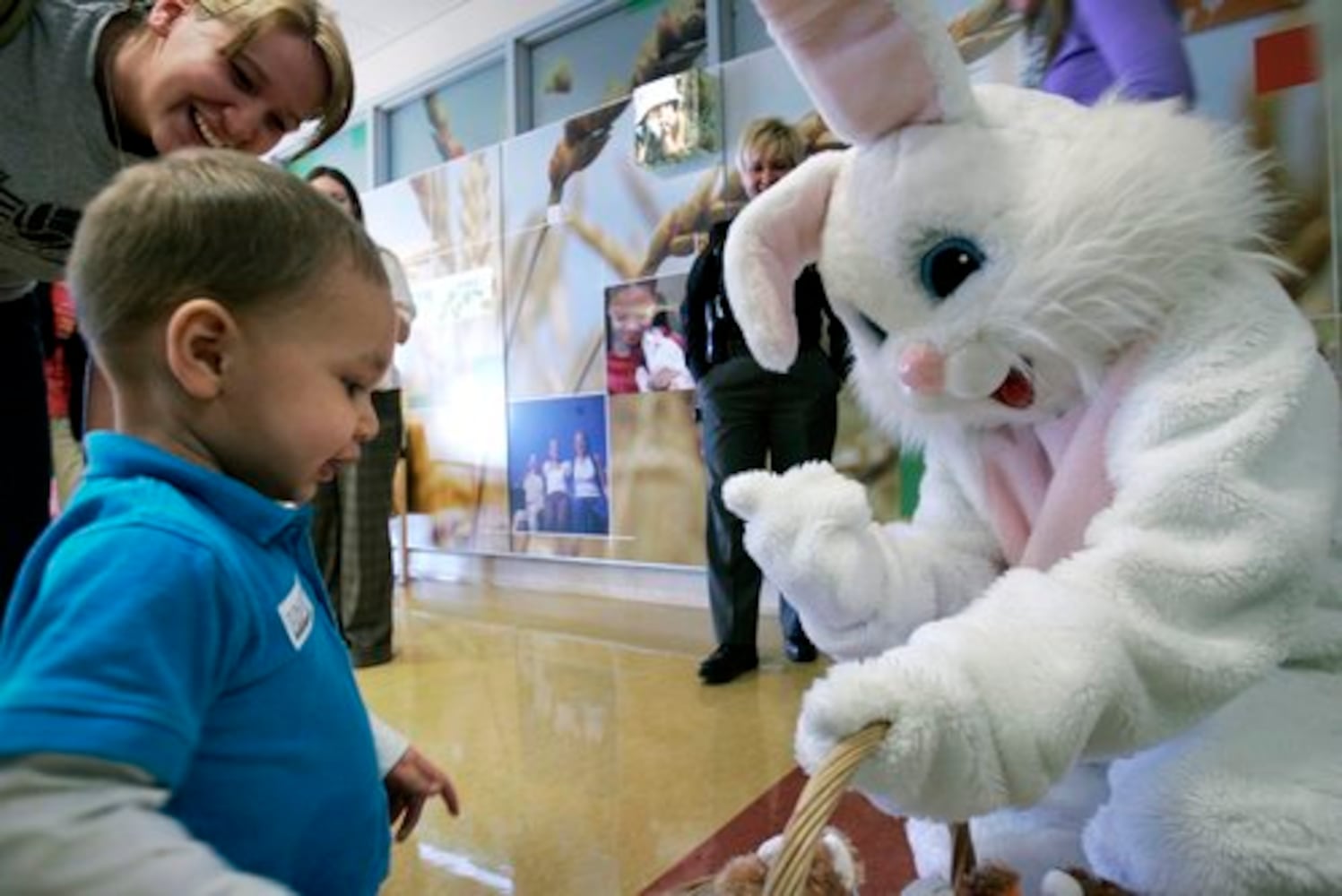 Easter Bunny visits Cincinnati Children's Liberty Campus