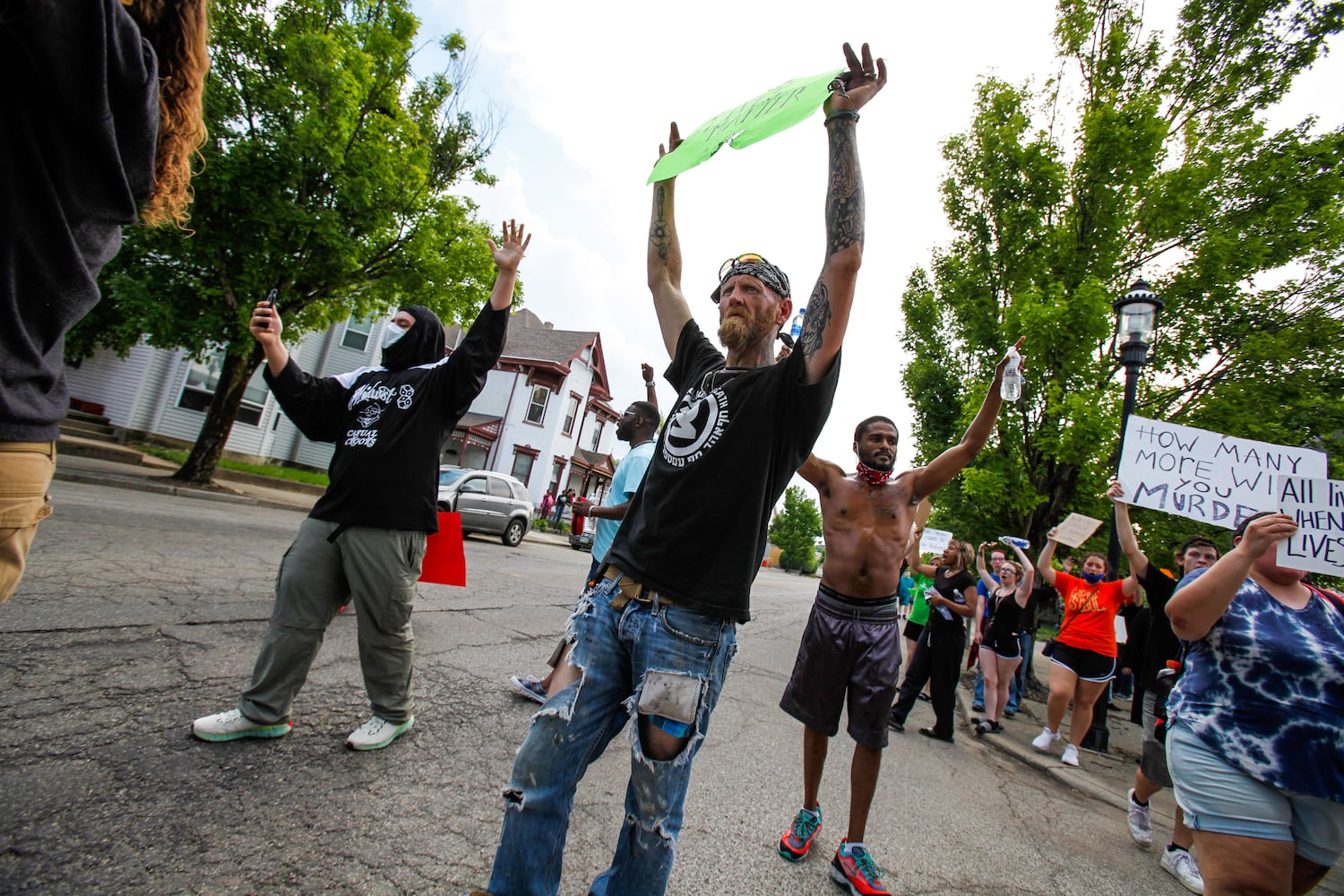 Crowd gathers for peaceful protest and march in Middletown