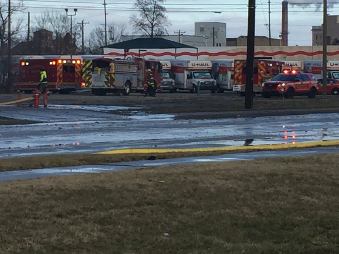 PHOTOS: Large fire at old Middletown Paperboard building on New Year’s Day