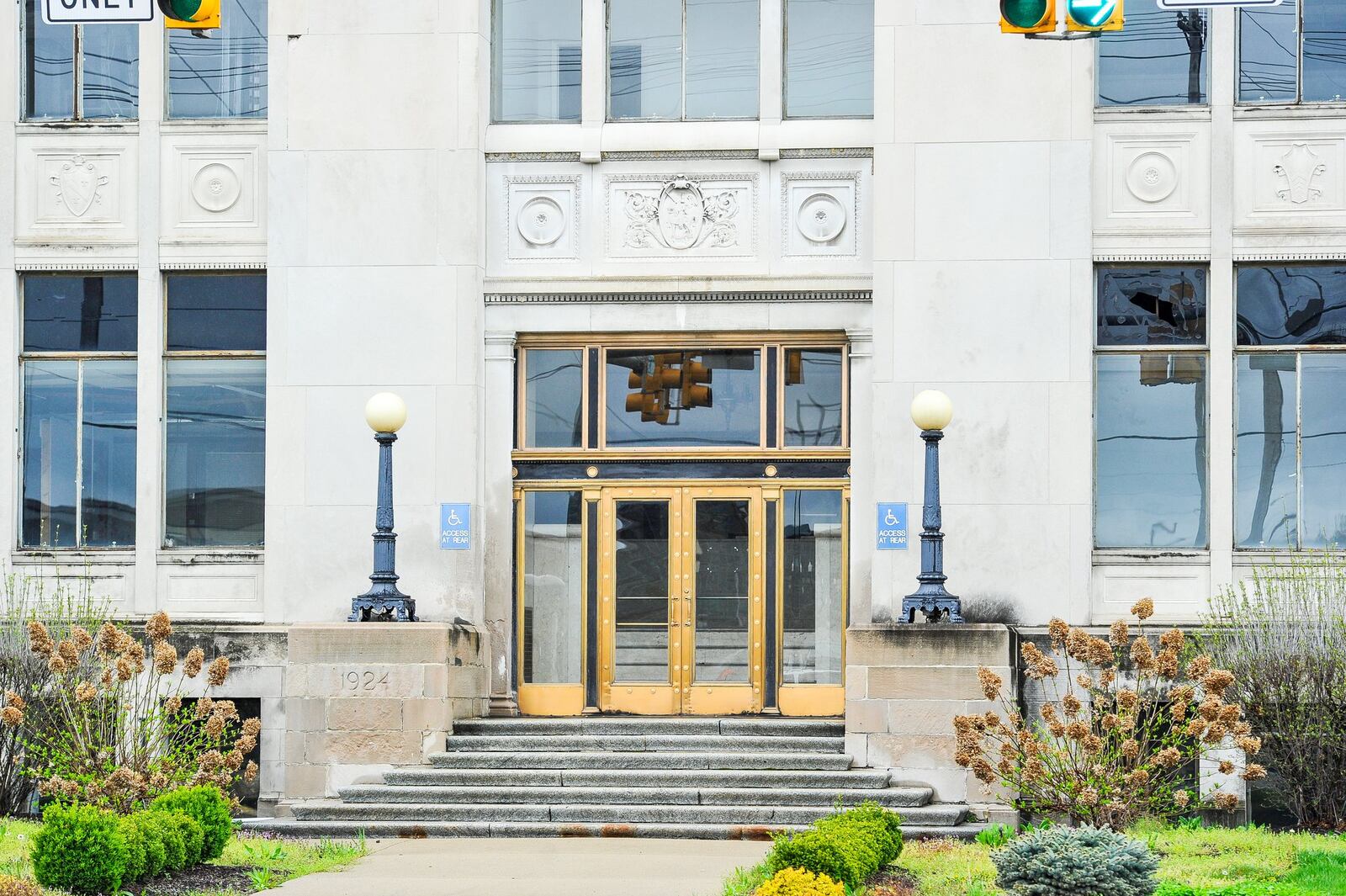 The historic Champion Paper administration building, located across North B Street from the Black Street Bridge, likely will become a boutique hotel as part of the gigantic Spooky Nook sports complex. 