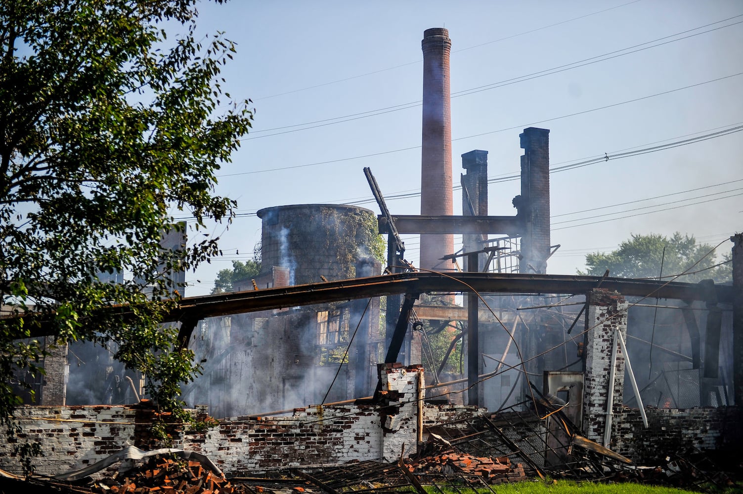 Aftermath of massive warehouse fire in Hamilton