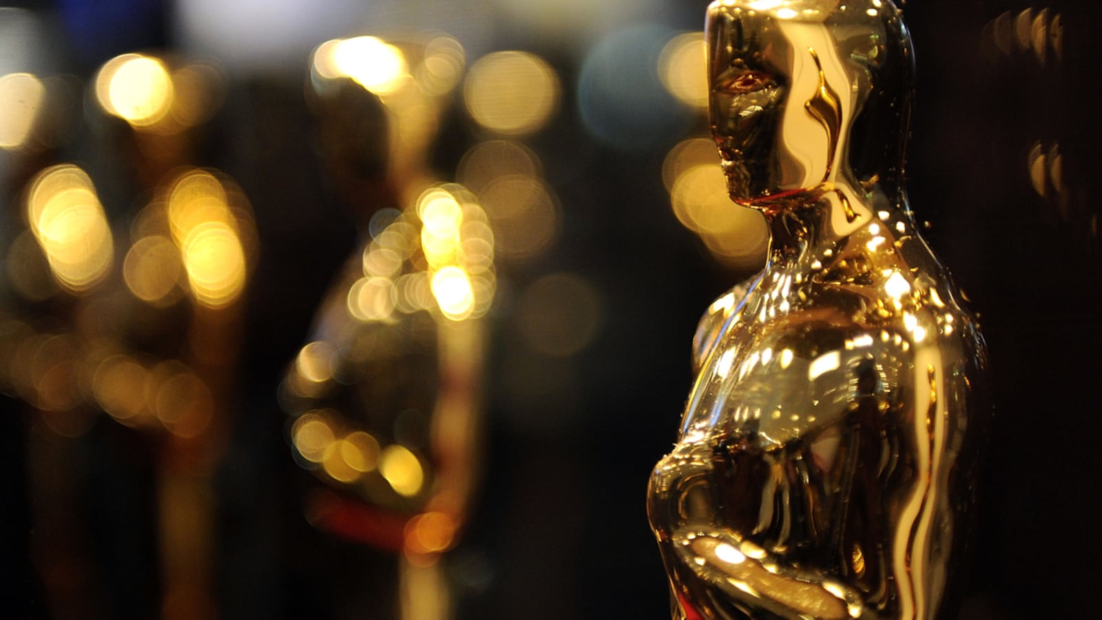 Overview of Oscar statues on display at 'Meet the Oscars' at the Time Warner Center on February 25, 2010 in New York City.