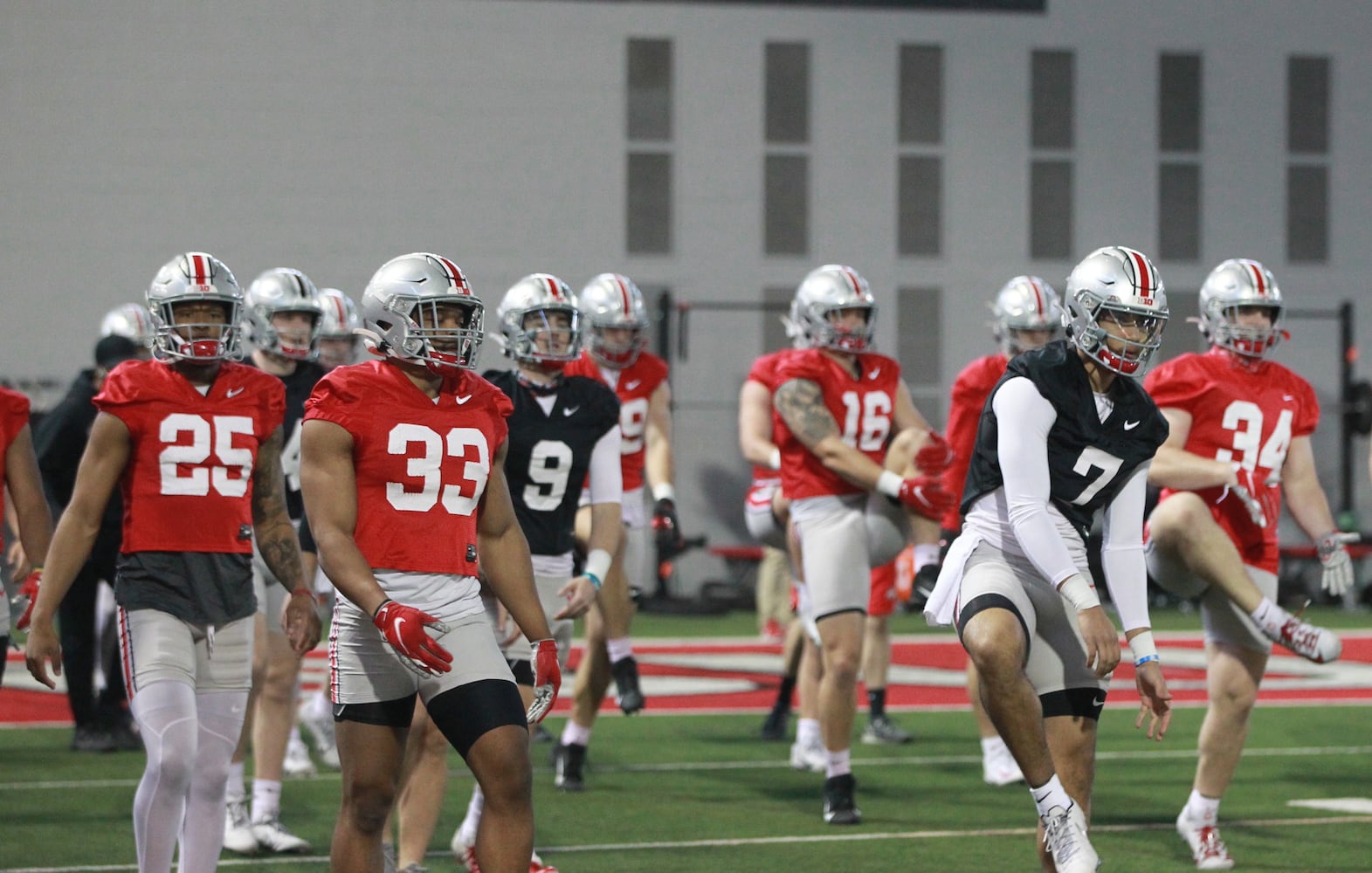 Ohio State football practice