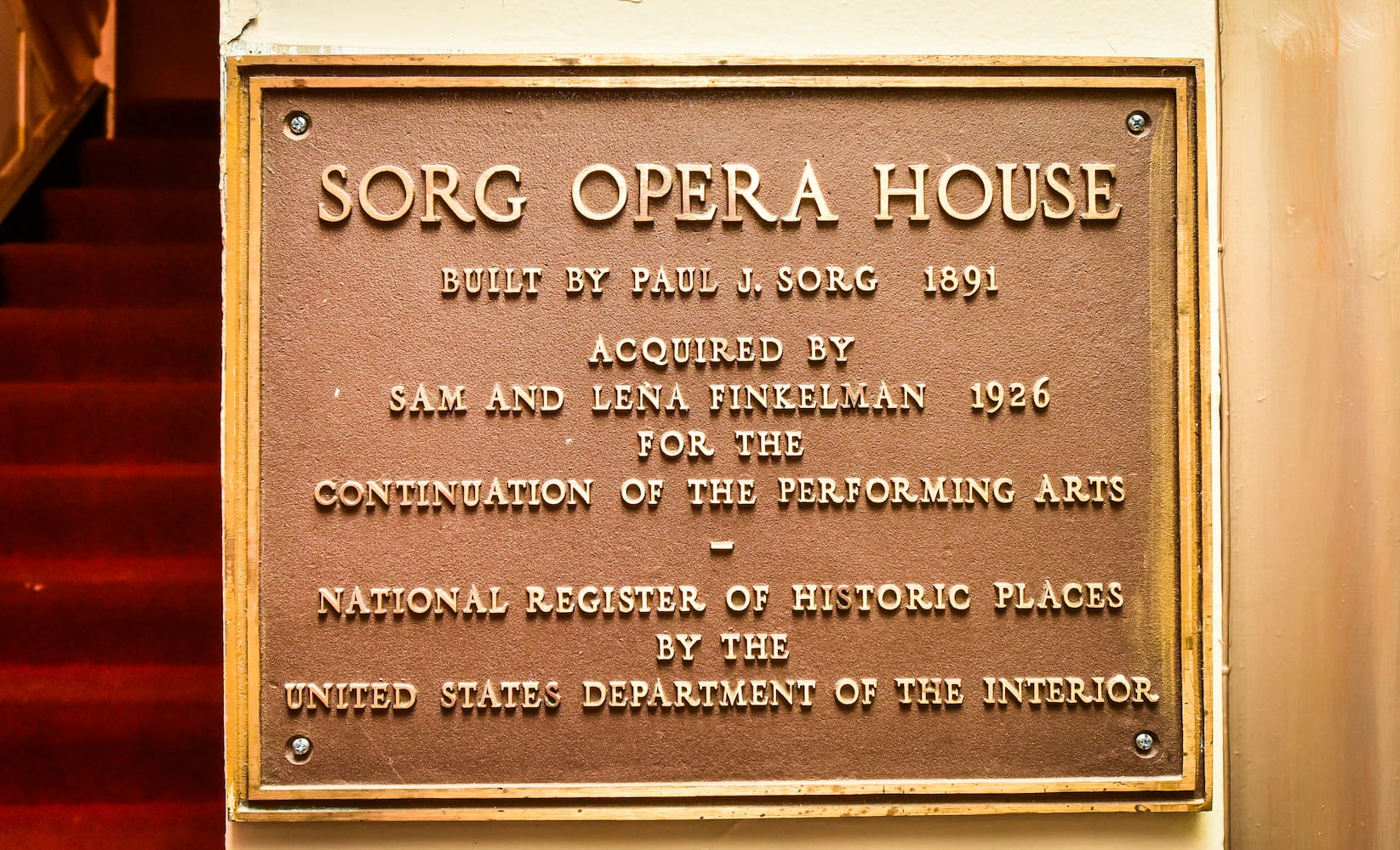 Sorg Opera House through the years