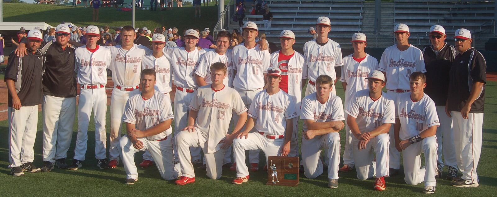 Carlisle’s players and coaches pose for a photo Friday after losing 2-1 to Cincinnati Hills Christian Academy in a Division III regional final at the Athletes in Action complex in Xenia. CONTRIBUTED PHOTO BY JOHN CUMMINGS