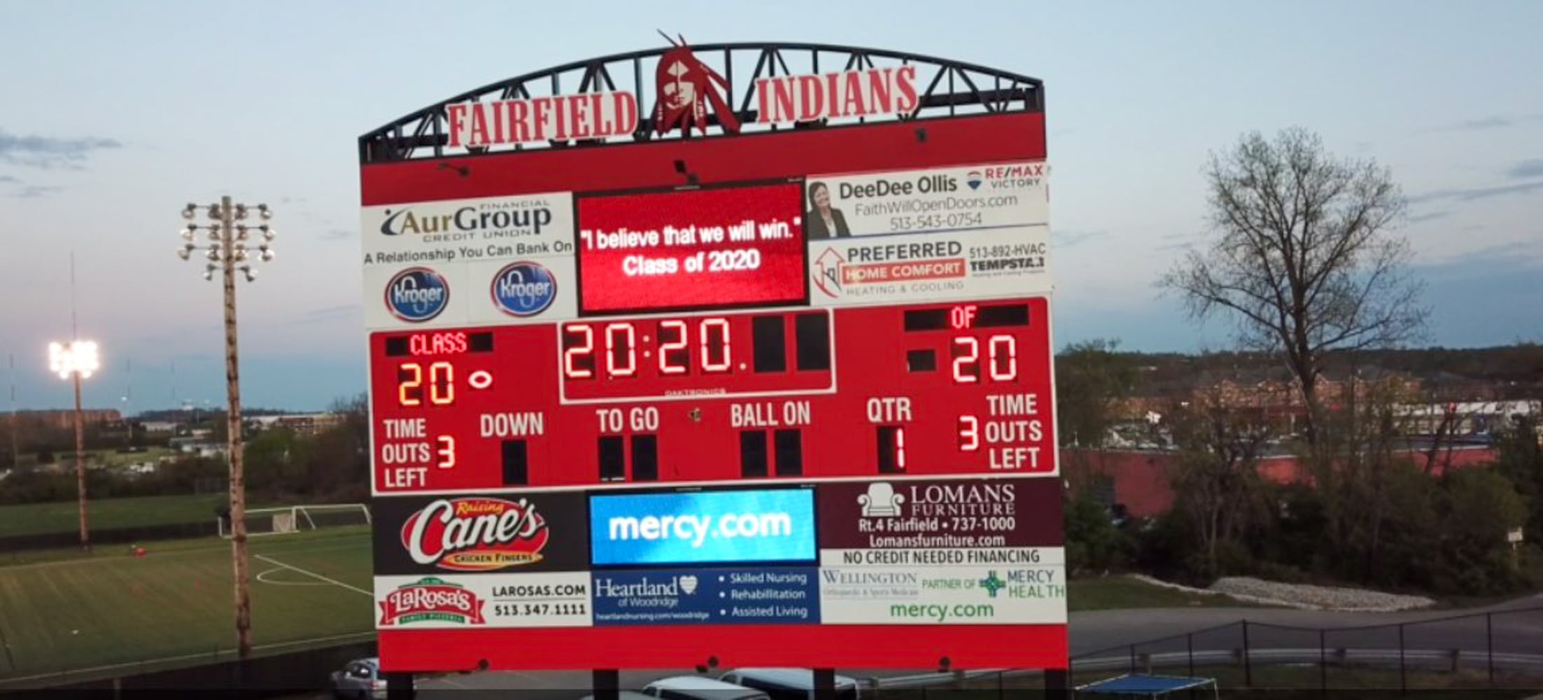 PHOTOS Area high schools honor Senior Class with stadium lights