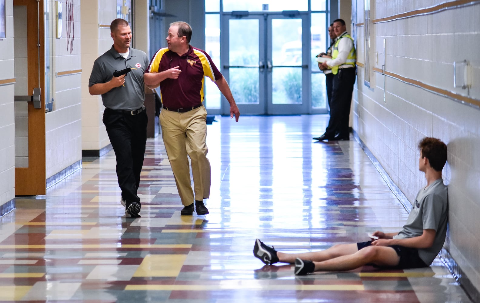 Active shooter training at Ross Middle School