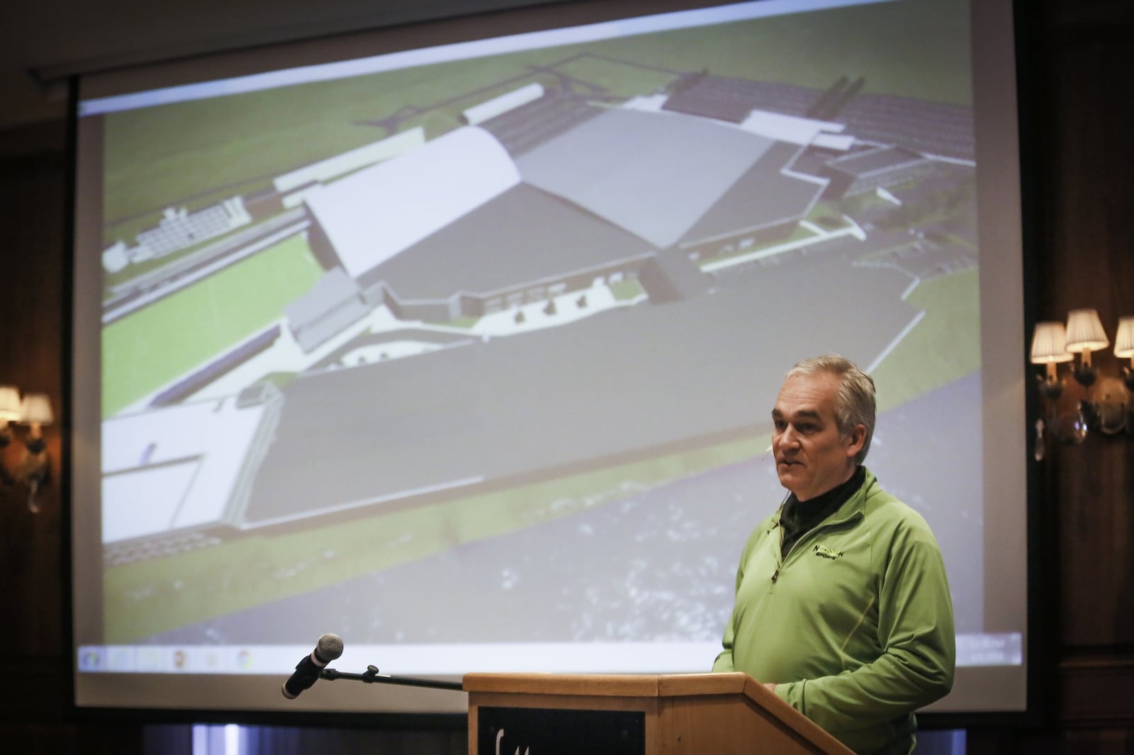 Spooky Nook Sports founder Sam Beiler said he expects site work of Spooky Nook at Champion Mill to start in late summer. He expects it will take about two years to complete. GREG LYNCH/STAFF