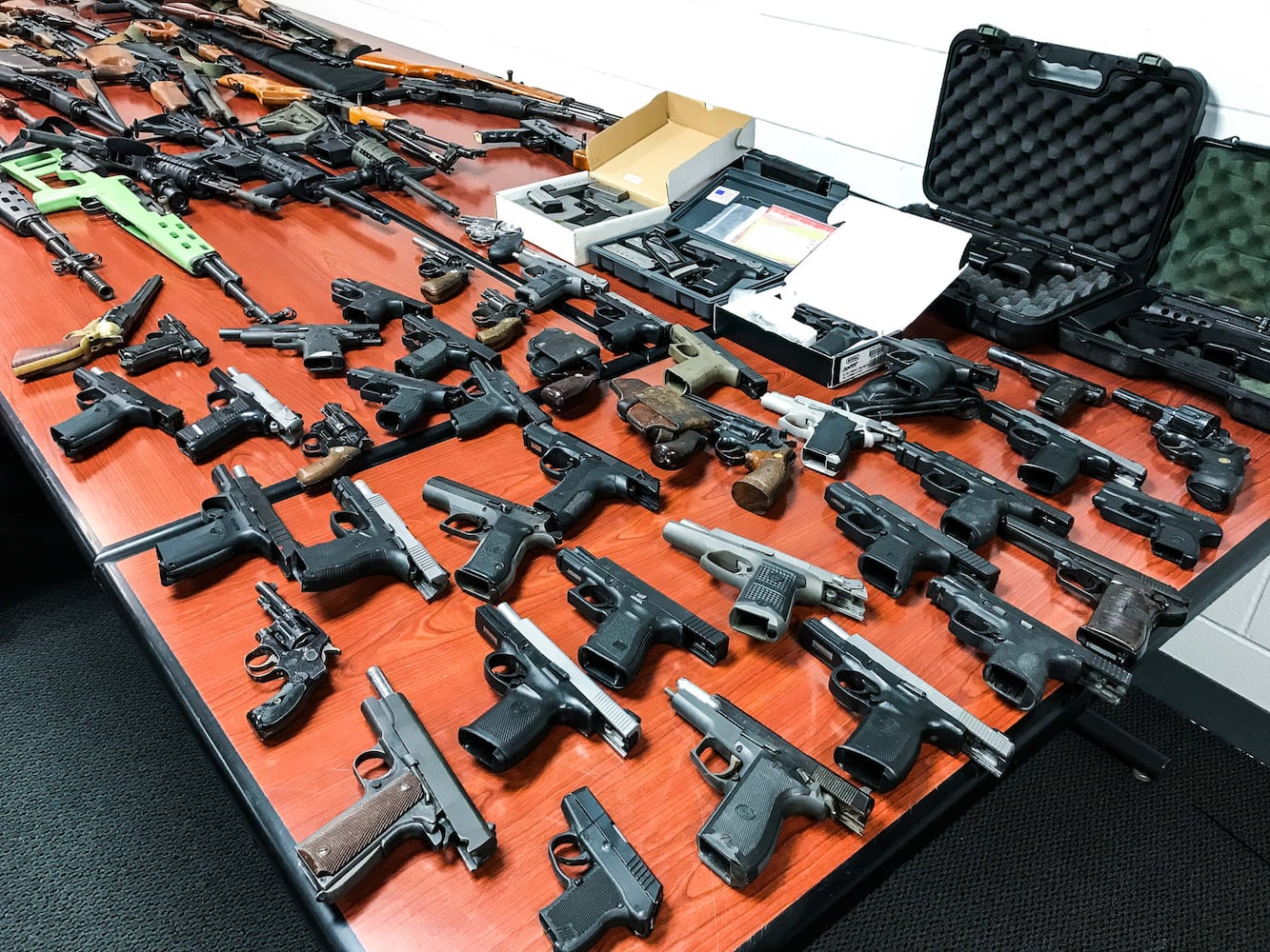 Over 100 Guns Seized in Butler County