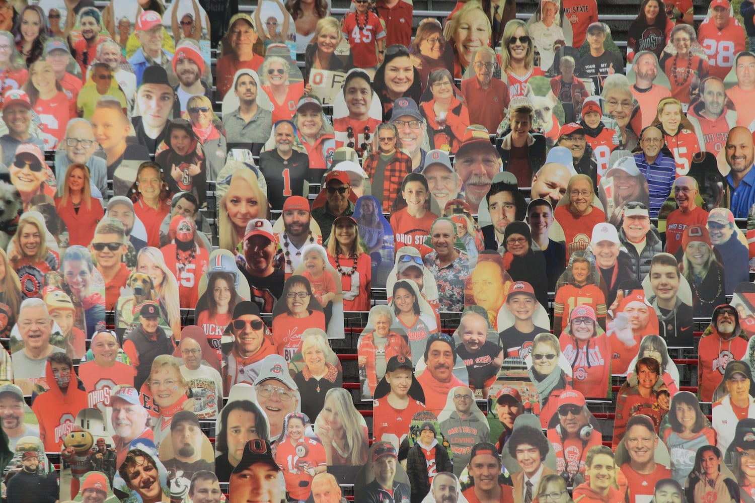 Photos: Ohio State fan cutouts at Ohio Stadium